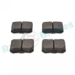 Jeu de 4 plaquettes de frein arrière RAP BRAKES R-P1487 - Visuel 3
