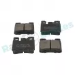 Jeu de 4 plaquettes de frein arrière RAP BRAKES R-P1496 - Visuel 2