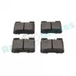 Jeu de 4 plaquettes de frein arrière RAP BRAKES R-P1496 - Visuel 3