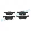 Jeu de 4 plaquettes de frein arrière RAP BRAKES R-P1499 - Visuel 1