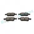 Jeu de 4 plaquettes de frein arrière RAP BRAKES R-P1499 - Visuel 3