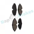 Jeu de 4 plaquettes de frein avant RAP BRAKES R-P1501 - Visuel 1