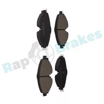 Jeu de 4 plaquettes de frein avant RAP BRAKES R-P1501
