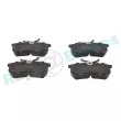 Jeu de 4 plaquettes de frein arrière RAP BRAKES R-P1502 - Visuel 1