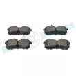 Jeu de 4 plaquettes de frein arrière RAP BRAKES R-P1502 - Visuel 3