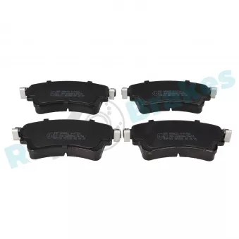 Jeu de 4 plaquettes de frein arrière RAP BRAKES R-P1506