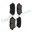 Jeu de 4 plaquettes de frein arrière RAP BRAKES R-P1507 - Visuel 2