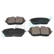 Jeu de 4 plaquettes de frein avant RAP BRAKES R-P1515 - Visuel 2