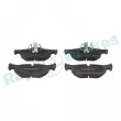 Jeu de 4 plaquettes de frein arrière RAP BRAKES R-P1519 - Visuel 1