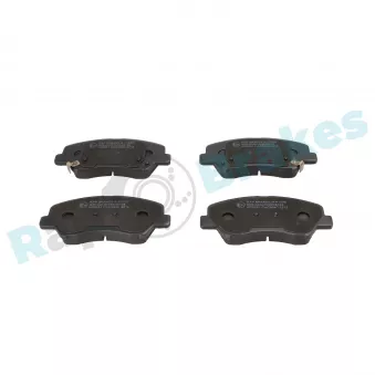Jeu de 4 plaquettes de frein avant RAP BRAKES R-P1520