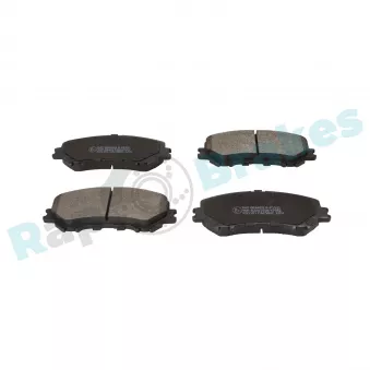 Jeu de 4 plaquettes de frein avant RAP BRAKES R-P1521