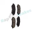 Jeu de 4 plaquettes de frein avant RAP BRAKES R-P1522 - Visuel 2