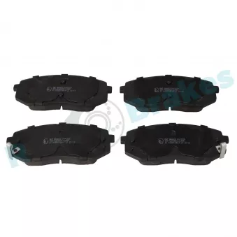 Jeu de 4 plaquettes de frein avant RAP BRAKES R-P1524