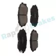 Jeu de 4 plaquettes de frein avant RAP BRAKES R-P1524 - Visuel 2
