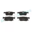 Jeu de 4 plaquettes de frein avant RAP BRAKES R-P1531 - Visuel 1