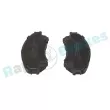 Jeu de 4 plaquettes de frein avant RAP BRAKES R-P1534 - Visuel 3