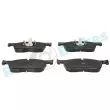 Jeu de 4 plaquettes de frein avant RAP BRAKES R-P1535 - Visuel 1