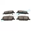 Jeu de 4 plaquettes de frein avant RAP BRAKES R-P1536 - Visuel 3