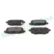Jeu de 4 plaquettes de frein arrière RAP BRAKES R-P1538 - Visuel 2