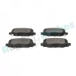 Jeu de 4 plaquettes de frein arrière RAP BRAKES R-P1538 - Visuel 3