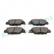 Jeu de 4 plaquettes de frein arrière RAP BRAKES R-P1541 - Visuel 3