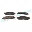 Jeu de 4 plaquettes de frein avant RAP BRAKES R-P1544 - Visuel 2