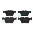 Jeu de 4 plaquettes de frein arrière RAP BRAKES R-P1546 - Visuel 1