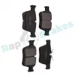 Jeu de 4 plaquettes de frein arrière RAP BRAKES R-P1546 - Visuel 2
