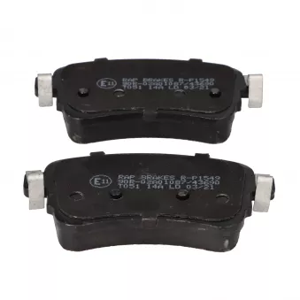 Jeu de 4 plaquettes de frein arrière RAP BRAKES R-P1549