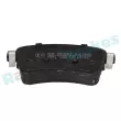 Jeu de 4 plaquettes de frein arrière RAP BRAKES R-P1549 - Visuel 2