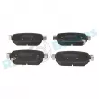 Jeu de 4 plaquettes de frein arrière RAP BRAKES R-P1550 - Visuel 1