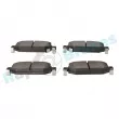 Jeu de 4 plaquettes de frein arrière RAP BRAKES R-P1550 - Visuel 3