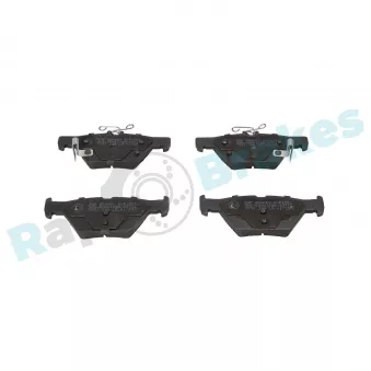 Jeu de 4 plaquettes de frein arrière RAP BRAKES R-P1551