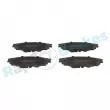 Jeu de 4 plaquettes de frein arrière RAP BRAKES R-P1557 - Visuel 1