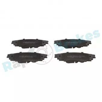 Jeu de 4 plaquettes de frein arrière RAP BRAKES R-P1557