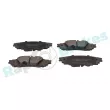 Jeu de 4 plaquettes de frein arrière RAP BRAKES R-P1557 - Visuel 2