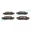Jeu de 4 plaquettes de frein arrière RAP BRAKES R-P1557 - Visuel 3