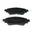Jeu de 4 plaquettes de frein avant RAP BRAKES R-P1558 - Visuel 1