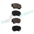 Jeu de 4 plaquettes de frein avant RAP BRAKES R-P1562 - Visuel 2