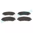Jeu de 4 plaquettes de frein avant RAP BRAKES R-P1566 - Visuel 1