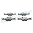 Jeu de 4 plaquettes de frein avant RAP BRAKES R-P1567 - Visuel 1