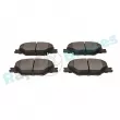 Jeu de 4 plaquettes de frein avant RAP BRAKES R-P1568 - Visuel 3