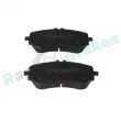 Jeu de 4 plaquettes de frein arrière RAP BRAKES R-P1573 - Visuel 2