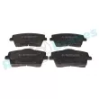 Jeu de 4 plaquettes de frein avant RAP BRAKES R-P1575 - Visuel 1