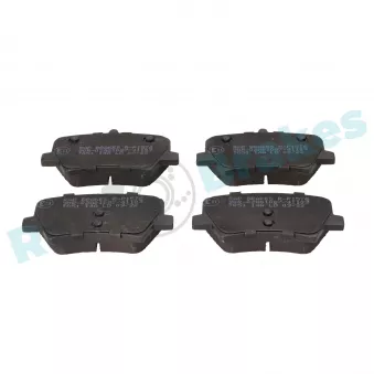 Jeu de 4 plaquettes de frein arrière RAP BRAKES R-P1576
