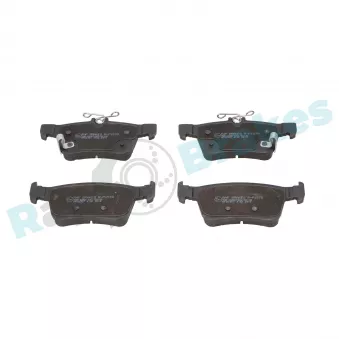 Jeu de 4 plaquettes de frein arrière RAP BRAKES R-P1578