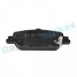 Jeu de 4 plaquettes de frein arrière RAP BRAKES R-P1580 - Visuel 2