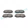 Jeu de 4 plaquettes de frein avant RAP BRAKES R-P1581 - Visuel 2