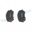 Jeu de 4 plaquettes de frein avant RAP BRAKES R-P1581 - Visuel 3