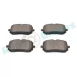 Jeu de 4 plaquettes de frein avant RAP BRAKES R-P1583 - Visuel 3